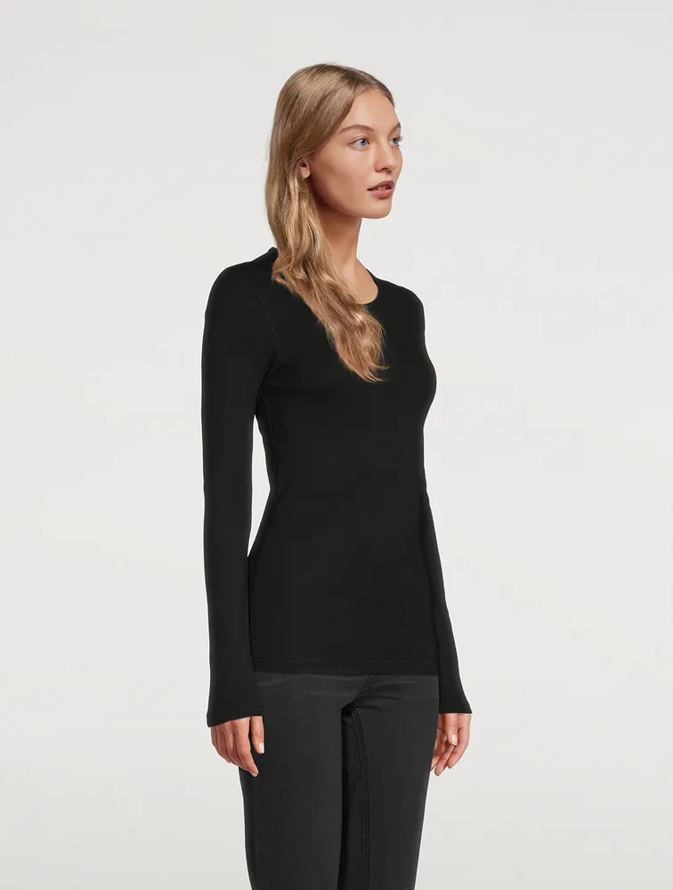 Essential Rib Long-Sleeve T-Shirt
