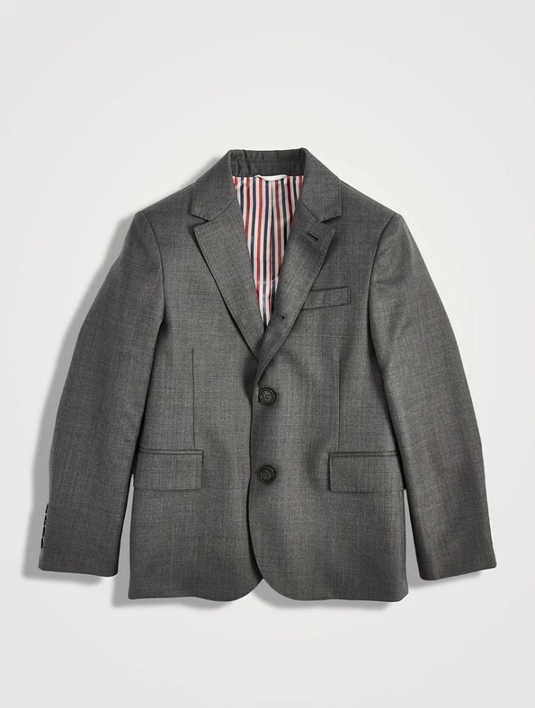 Wool Single-Breasted Blazer