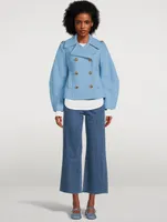 Puff-Sleeve Peacoat