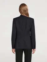 Wool Canvas Blazer