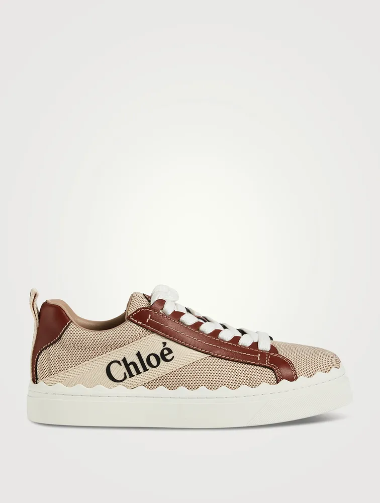 Lauren Canvas And Leather Sneakers