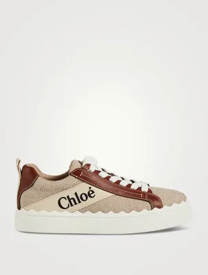 Lauren Canvas And Leather Sneakers