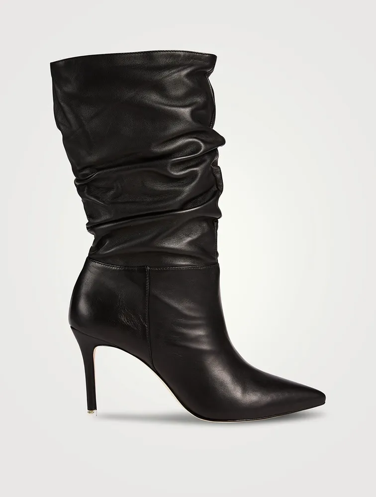 Geni Leather Scrunch Boots