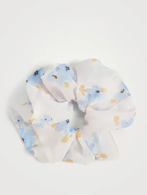 Oversized Organza Scrunchie In Floral Print