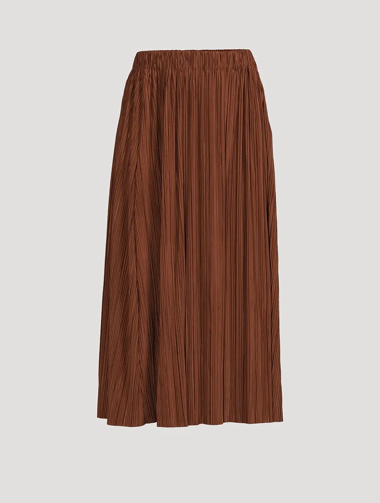 Uma Plissé Midi Skirt