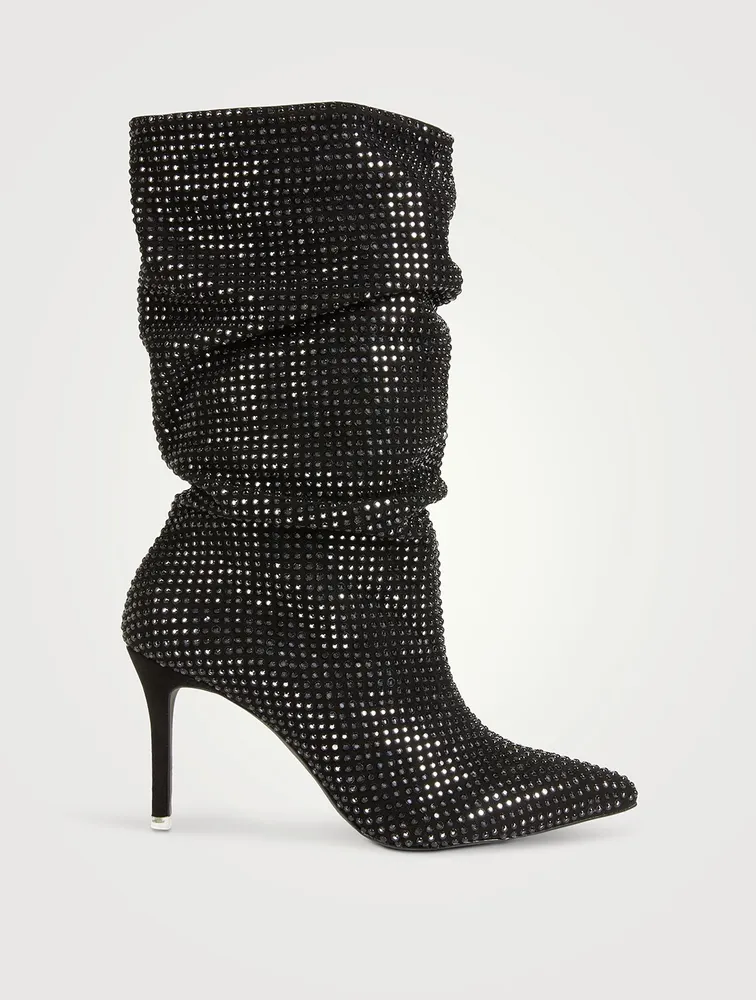 Genesis Sequin Suede Scrunch Boots