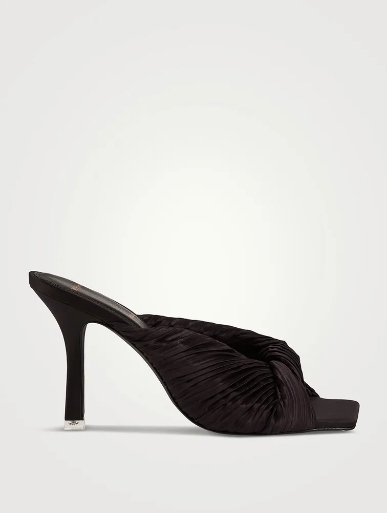 Liliana Twisted Satin Mules