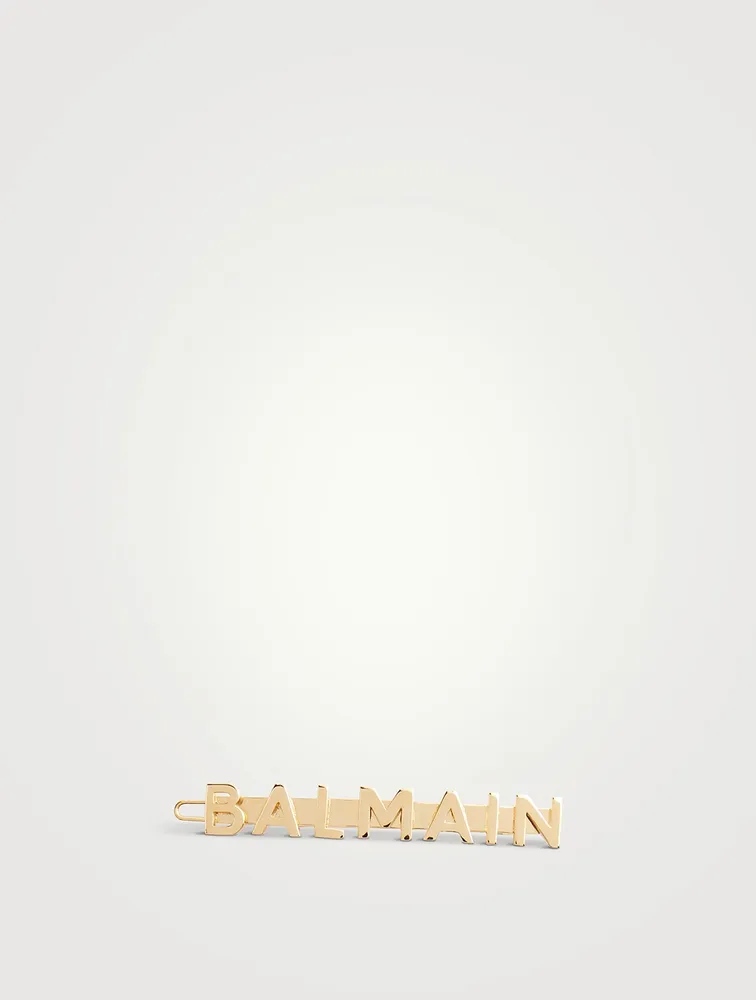 18K Gold-plated Logo Hair Slide