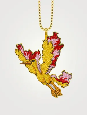 The Flame Necklace With Crystals - Limited Edition