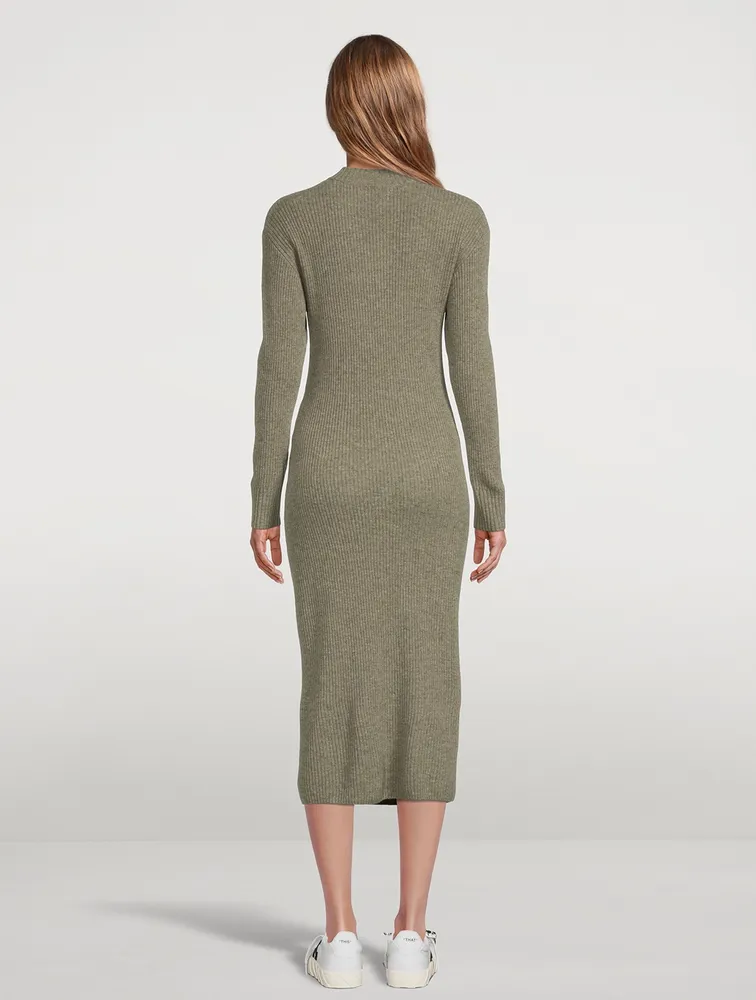 Wool And Cashmere Dress With Zipper