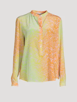 Silk Blouse Stella Print