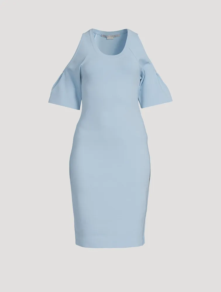 Compact Knit Cut-Out Midi Dress