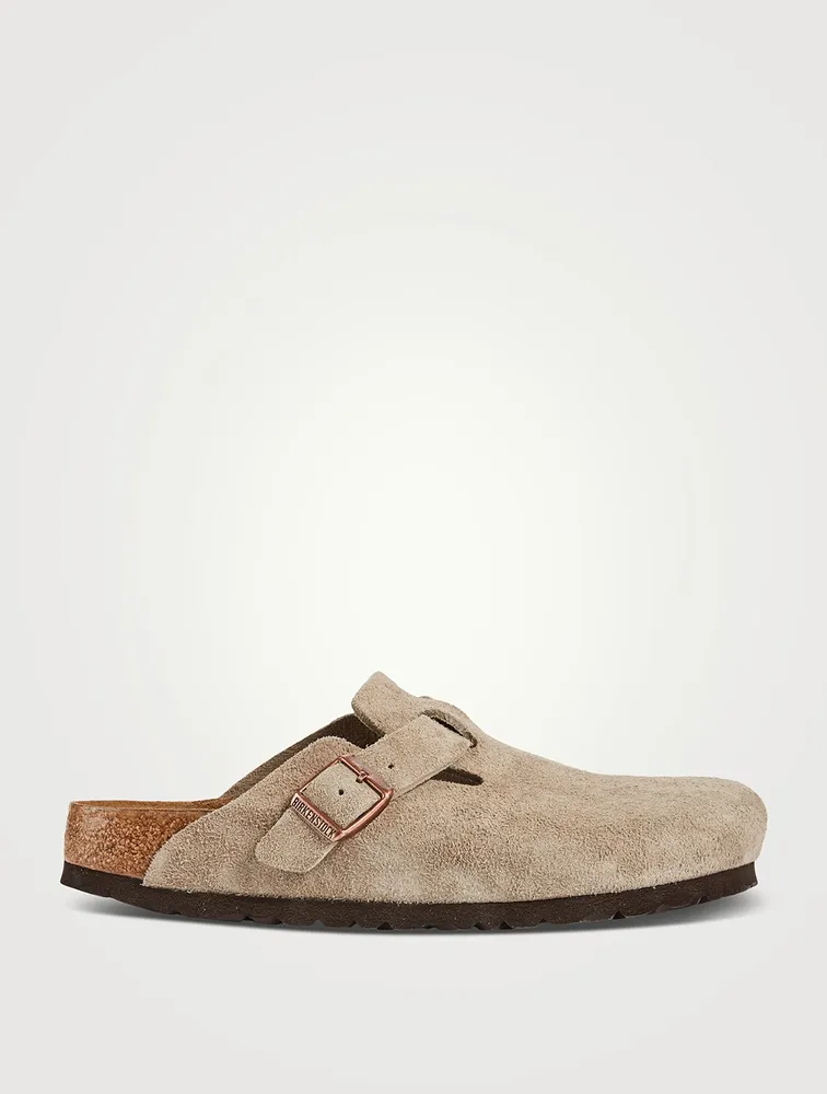Boston Suede Slide Sandals