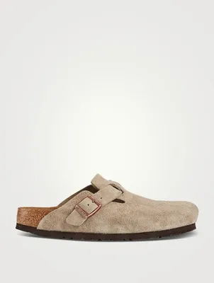 Boston Suede Slide Sandals