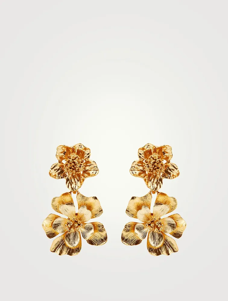 Flower Clip-On Earrings