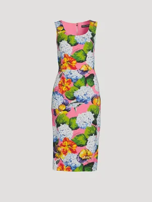 Cady Midi Dress Hydrangea Print
