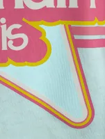 Balmain x Barbie Cropped Logo T-Shirt