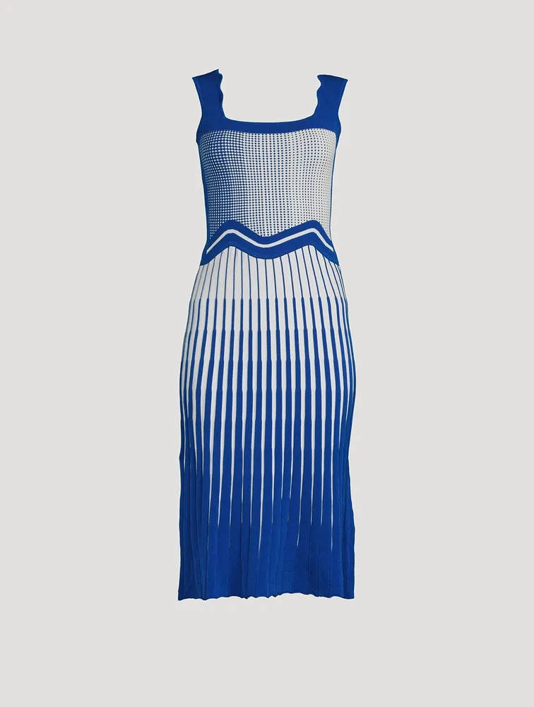 Parlor Wavy Midi Dress