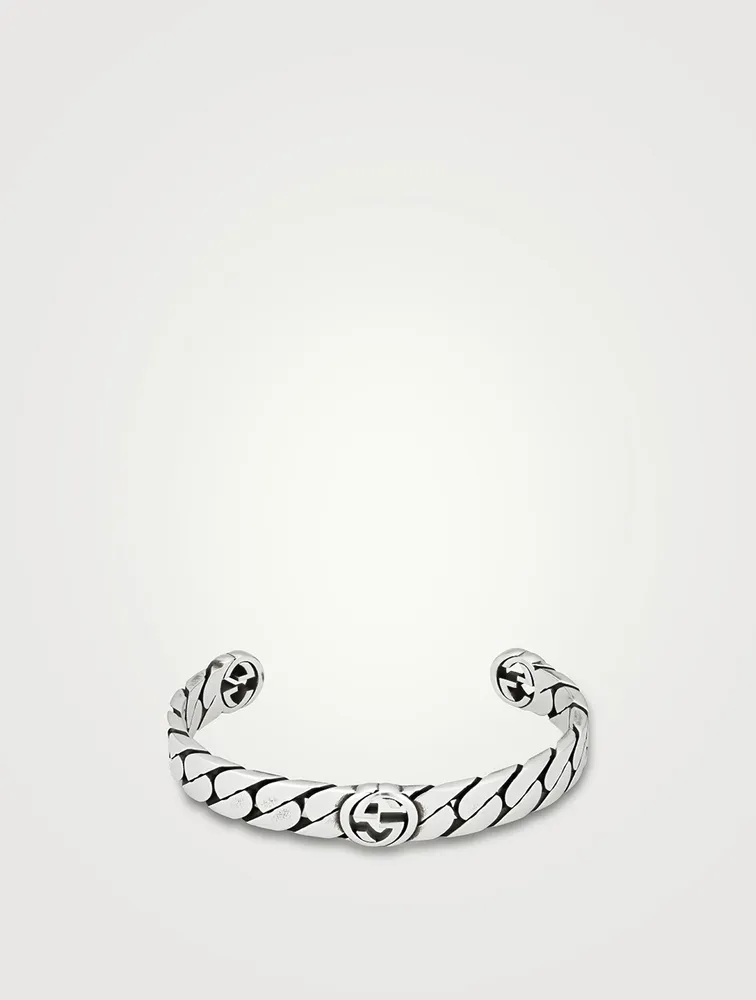 Wide Interlocking G Bracelet