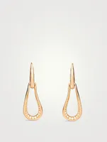 Fantina 18K Rose Gold Earrings With Diamonds