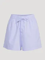 Organic Cotton Poplin Pajama Shorts