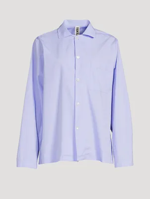 Organic Cotton Poplin Pajama Shirt