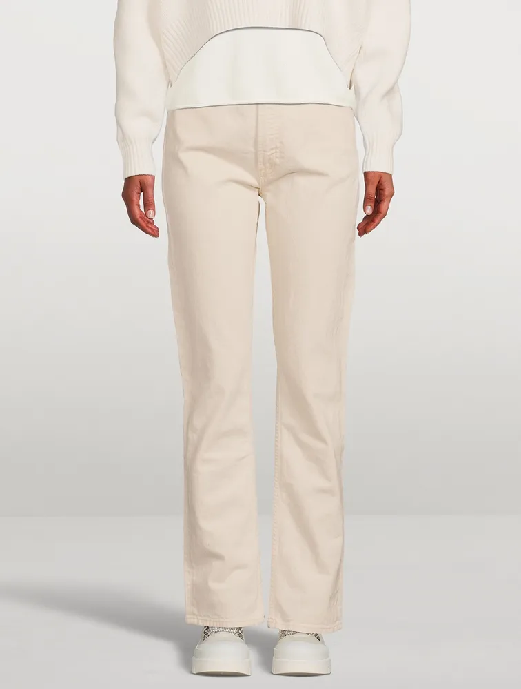 Rider High-waisted Straight-Leg Jeans