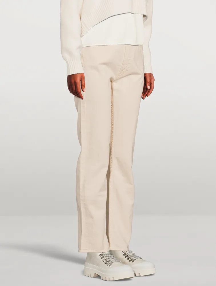 Rider High-waisted Straight-Leg Jeans