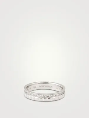 Radiant Edition Quatre Clou de Paris Gold Wedding Band With Diamonds