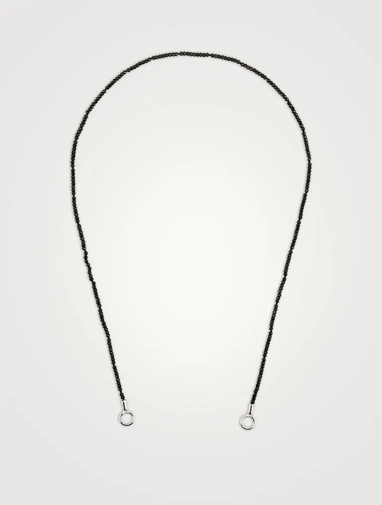 16-Inch Itty Bitty Strand With Gold Loops And Black Spinel