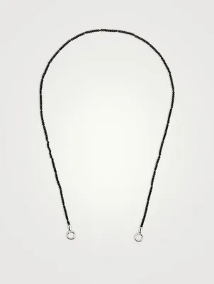 16-Inch Itty Bitty Strand With Gold Loops And Black Spinel