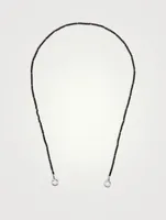 16-Inch Itty Bitty Strand With Gold Loops And Black Spinel