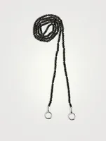 16-Inch Itty Bitty Strand With Gold Loops And Black Spinel