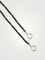 16-Inch Itty Bitty Strand With Gold Loops And Black Spinel