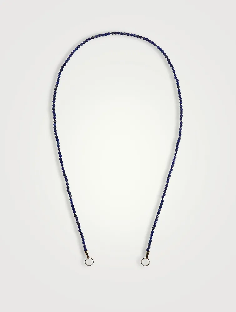 16-Inch Itty Bitty Strand With Gold Loops And Lapis