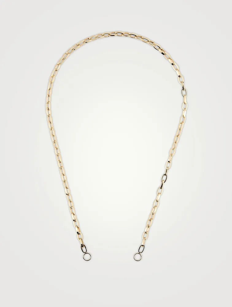 18-Inch 14K Yellow Gold Biker Chain