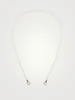 16-Inch Pearl Strand With Rose Gold Loops
