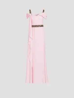 Crystal-Embellished Gown