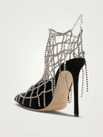 Scotty Suede Pumps With Crystal Chains