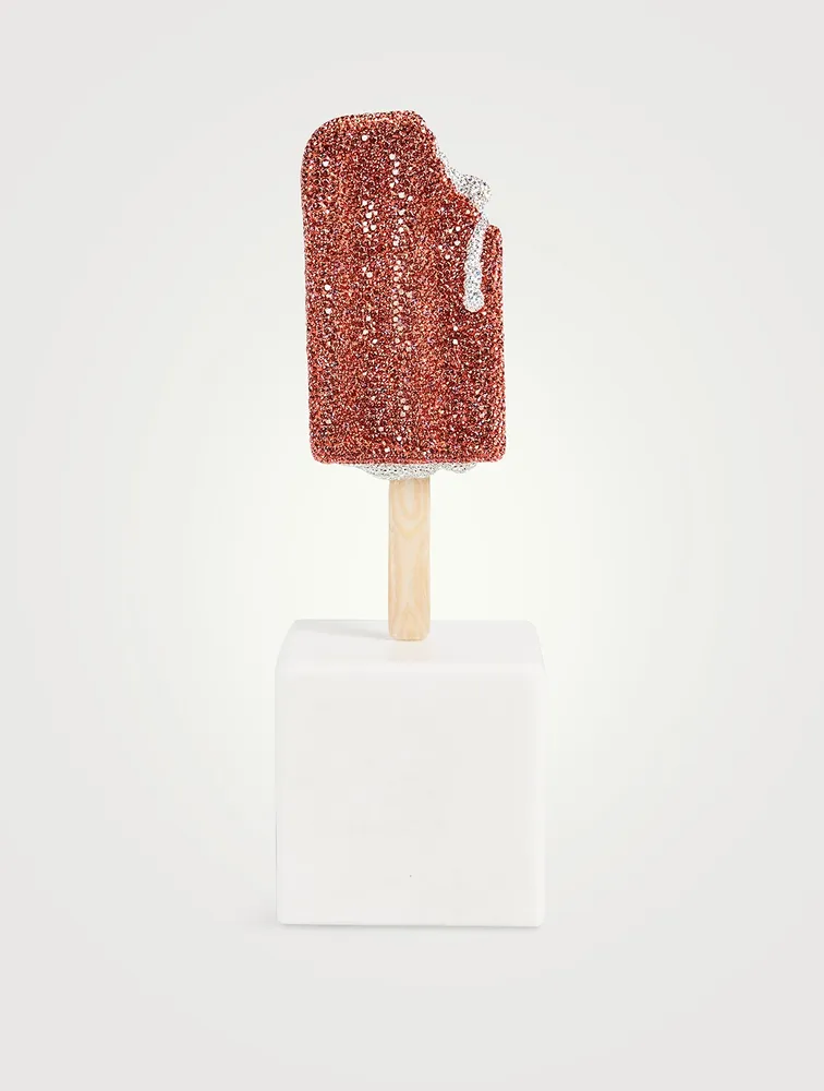 Small Dreamsicle Pop With Crystals
