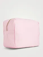 Large Nylon Pouch With Rainbow & Heart Patches