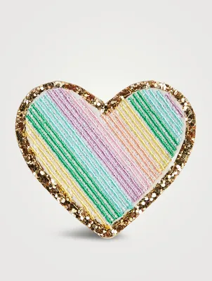 Glitter Heart Patch