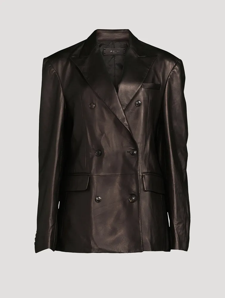 Oversized Leather Blazer