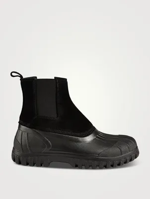 Balbi Suede And Rubber Ankle Boots