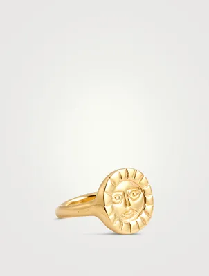 24K Gold Vermeil Sun Ring