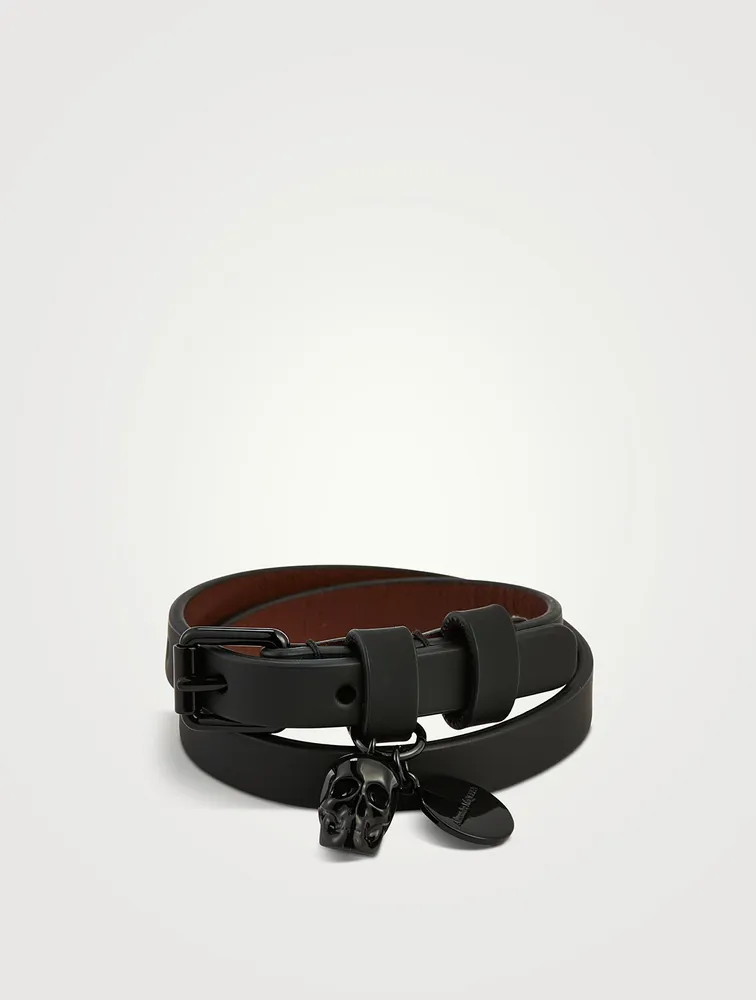 Leather Double Wrap Bracelet