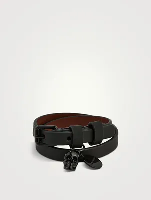 Leather Double Wrap Bracelet