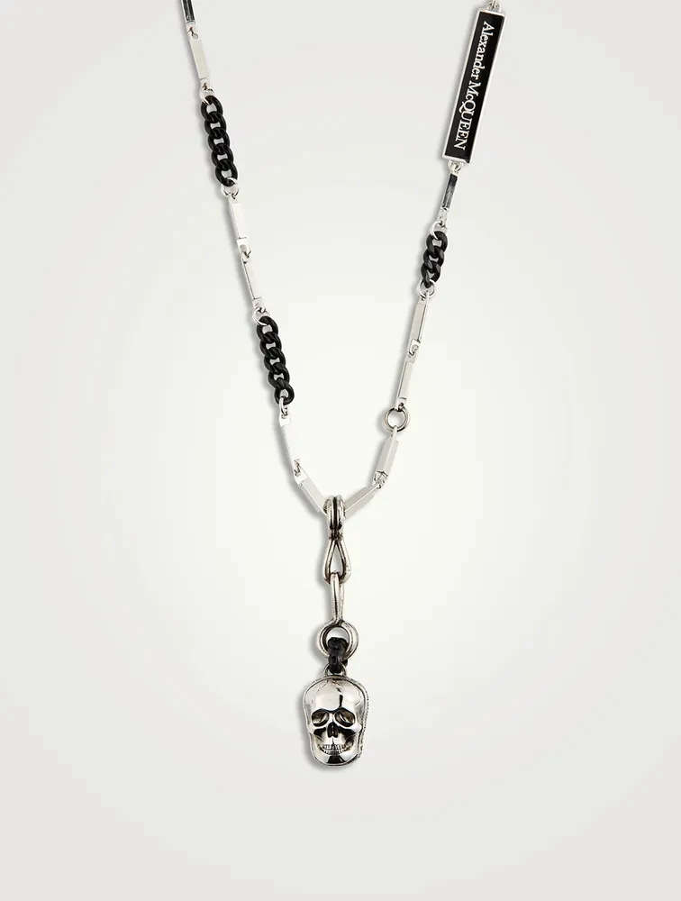 Double Face Skull Chain Necklace