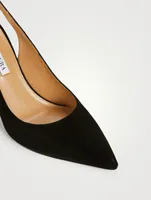 Bow Tie Suede Pumps
