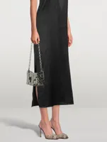 Gatsby PVC And Satin Slingback Pumps With Crystals